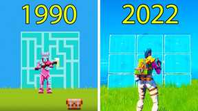 Evolution of Fortnite Battle Royale 1990-2022