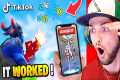 Trying Fortnite TIK TOK Viral